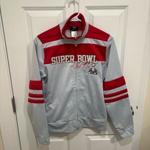 NFL Super Bowl XLVI Indianapolis Reebok Full Zip Sweatshirt Women’s U.S. Small